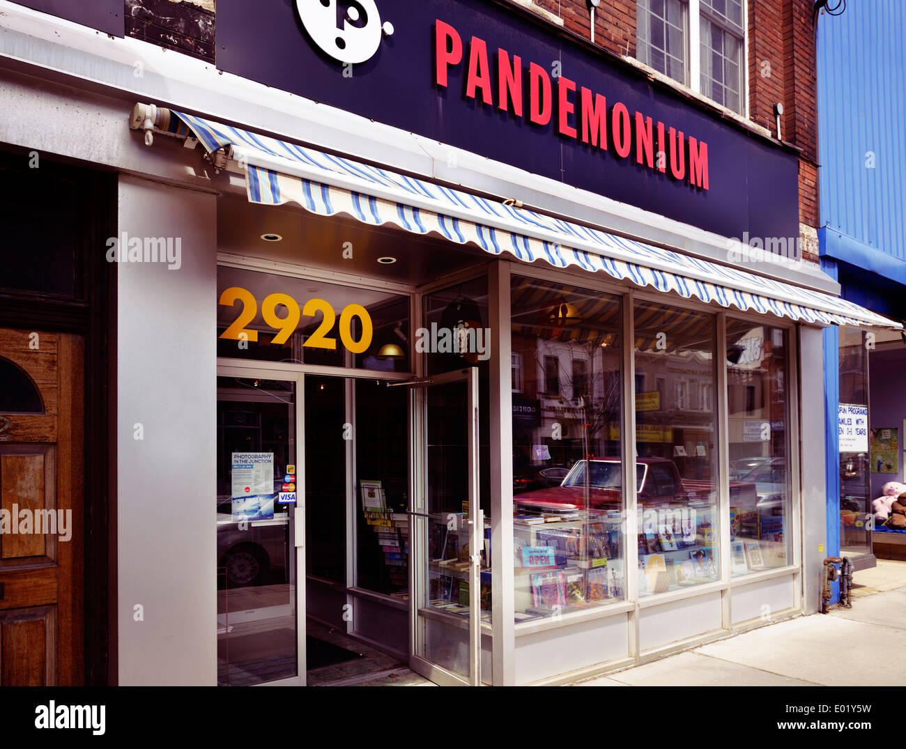 Pandemonium annata record shop presso la zona di giunzione a Toronto in Canada Foto Stock