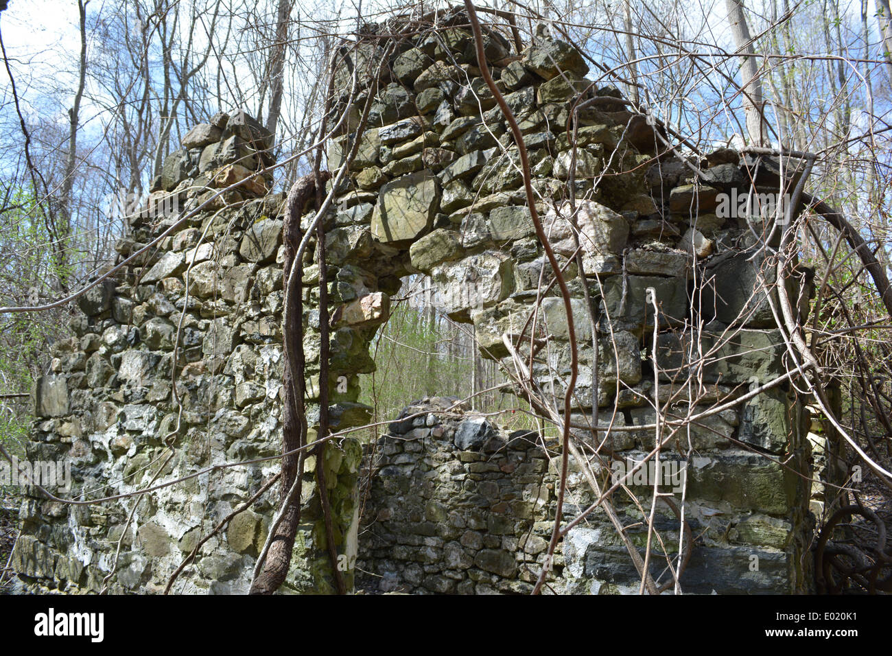 Edificio storico di Ridley Creek State Park, sul Registro Nazionale dei Luoghi Storici come un quartiere storico a partire da ottobre 8 Foto Stock