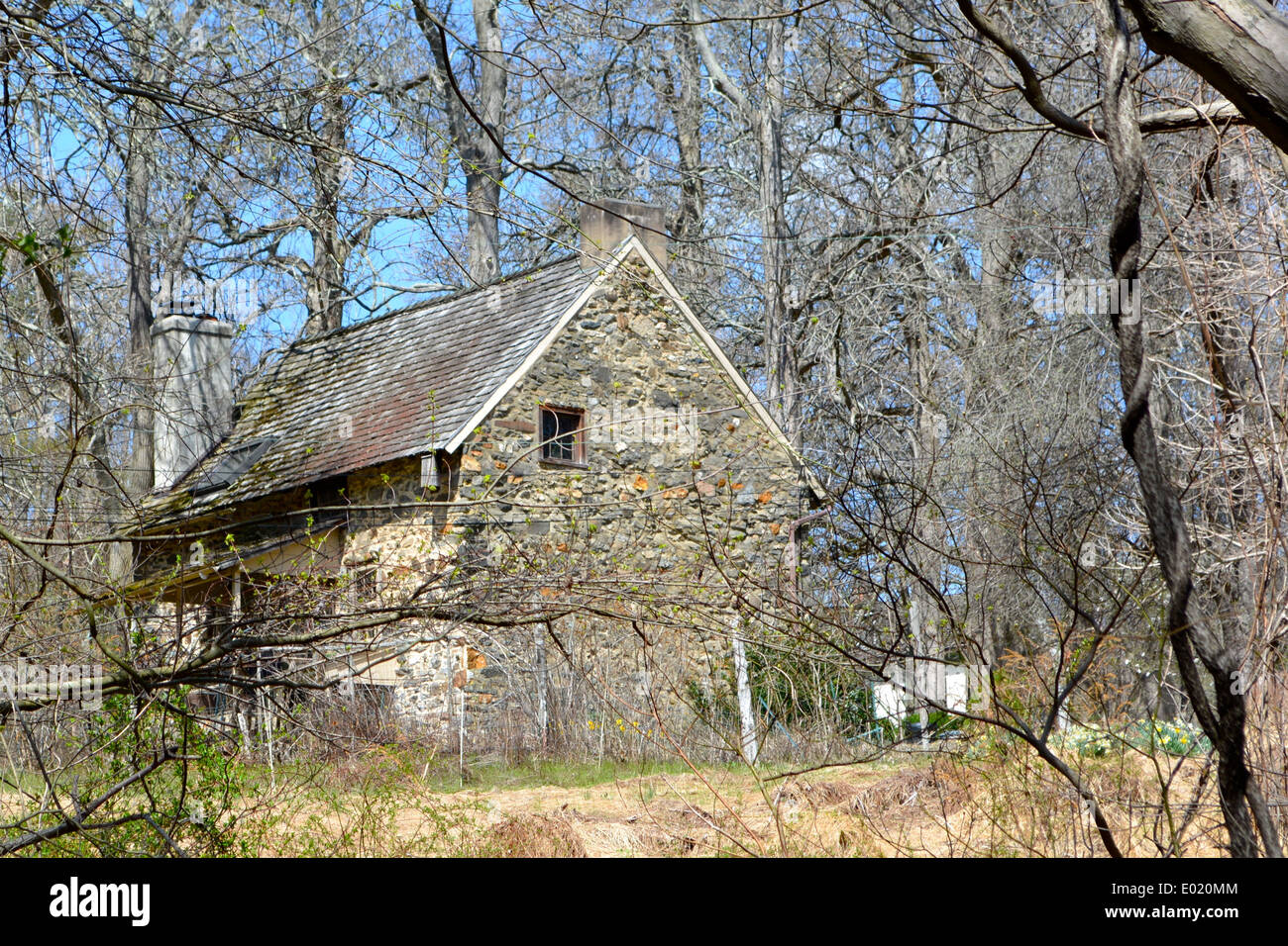 Edificio storico di Ridley Creek State Park, sul Registro Nazionale dei Luoghi Storici come un quartiere storico a partire da ottobre 8 Foto Stock