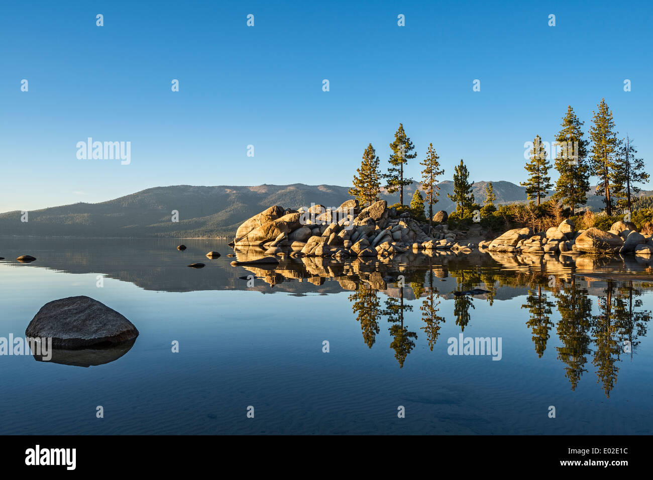 Bella sabbia Harbour in Lake Tahoe. Foto Stock