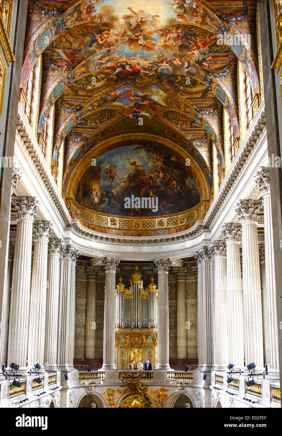 Cappella nel Palazzo di Versailles, Parigi, Île-de-France, Francia Foto Stock