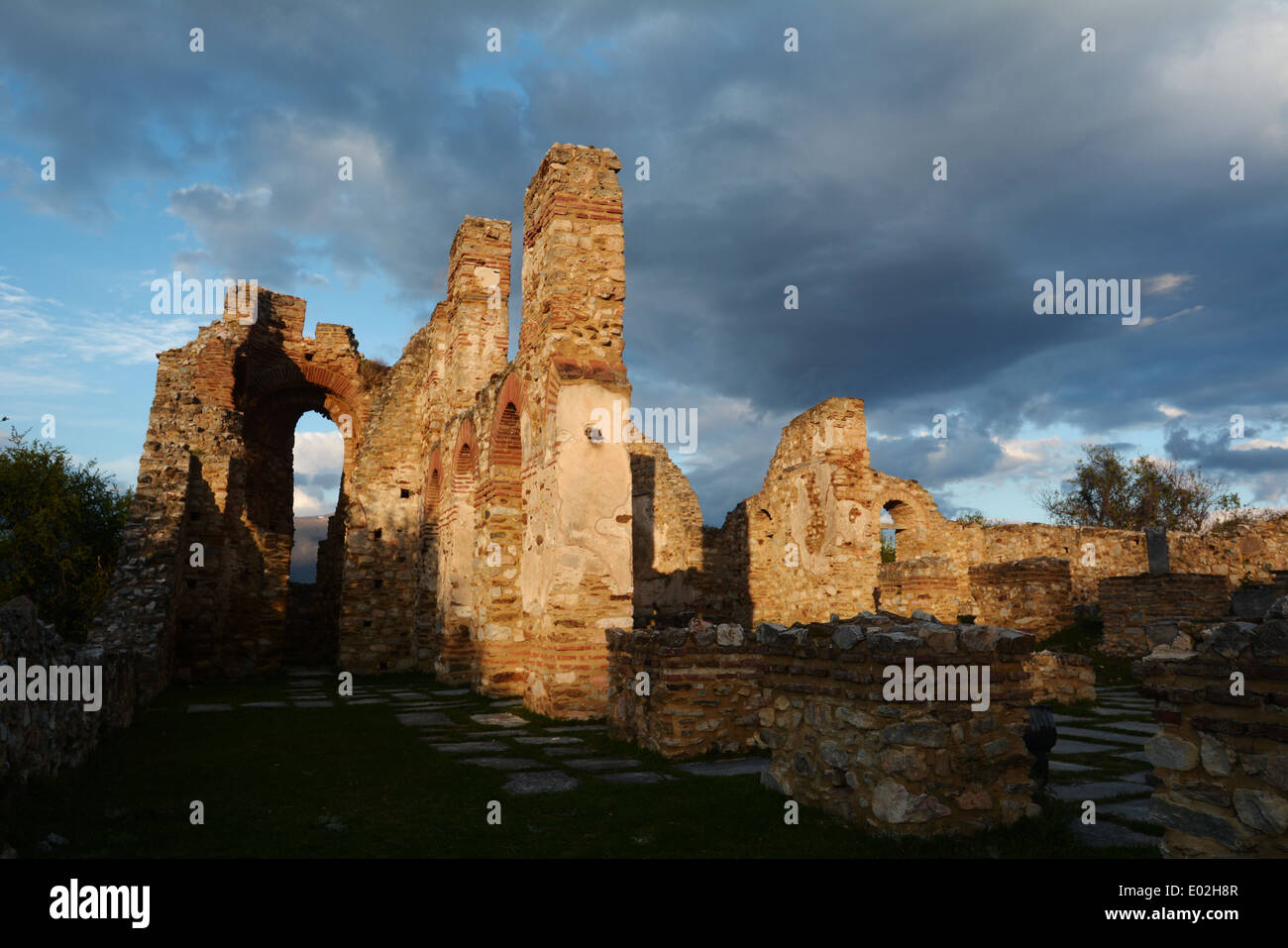 Agios Achilios basilica Prespes, Grecia Foto Stock