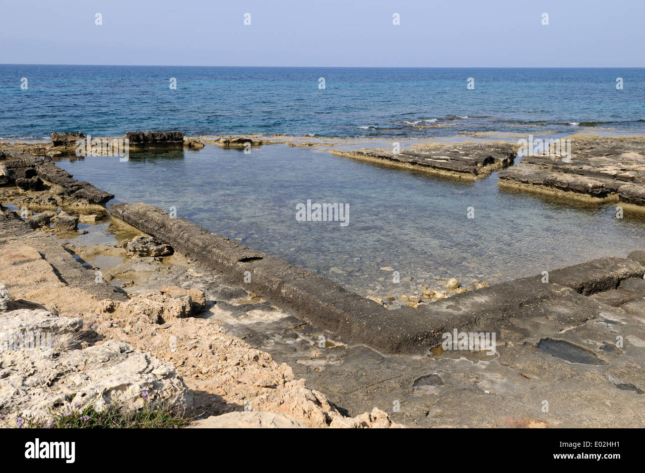 Lambusa pesce romana piscine Lapta Cipro del Nord Foto Stock