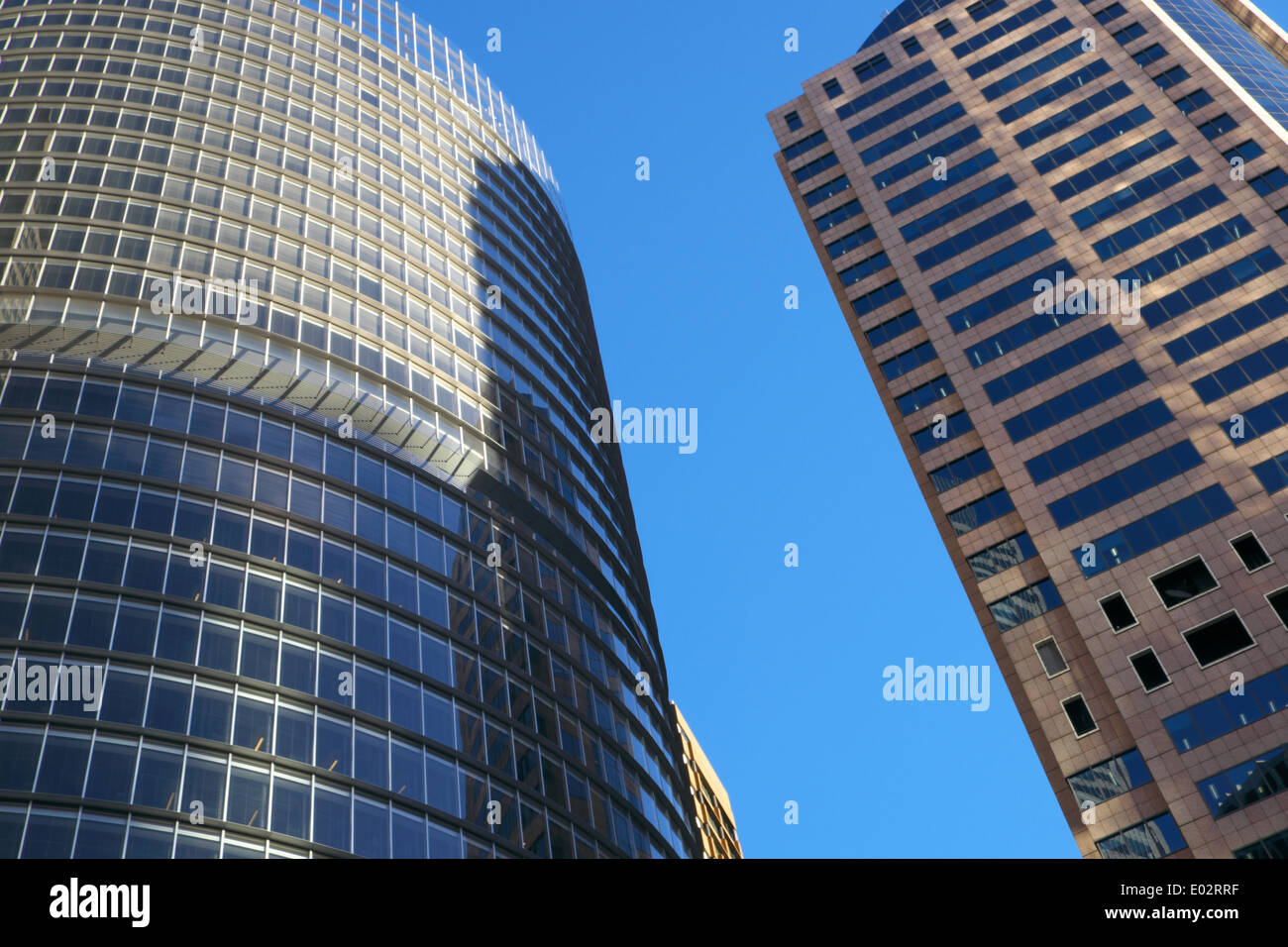 Alti grattacieli per uffici nel CBD di Sydney, no1 Bligh Street a sinistra, Sydney, NSW, Australia Foto Stock