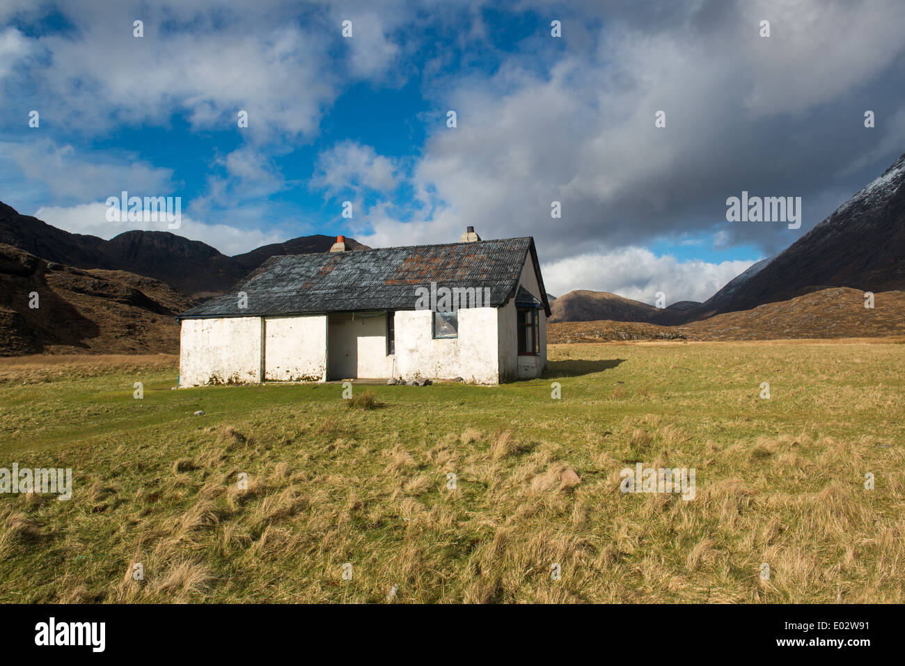 Bothy Camasunary .Camasunary è una piccola baia sulla penisola Strathaird dell'Isola di Skye in Scozia. Foto Stock