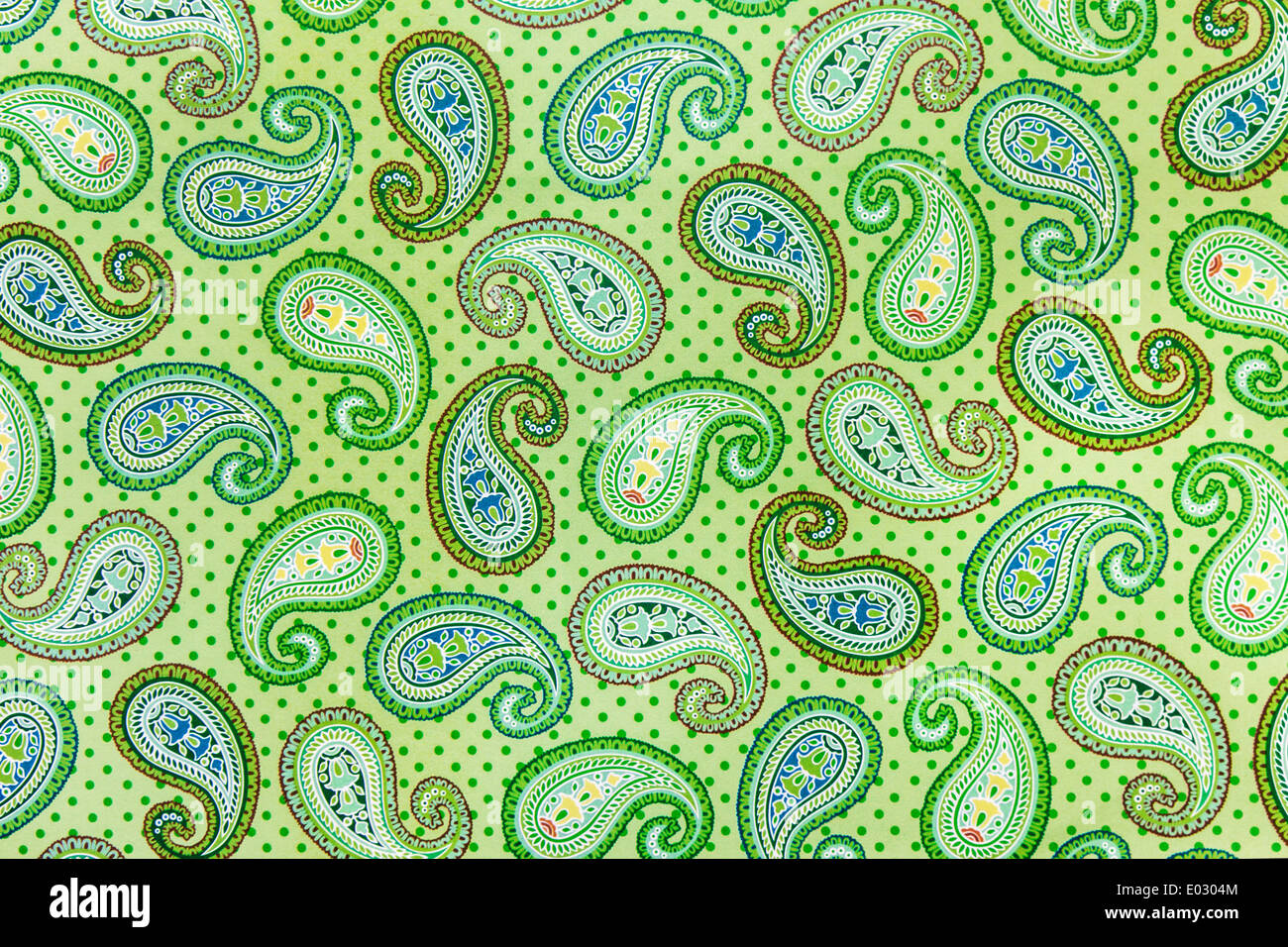 Vendemmia verde Funky Pattern Texture Foto Stock