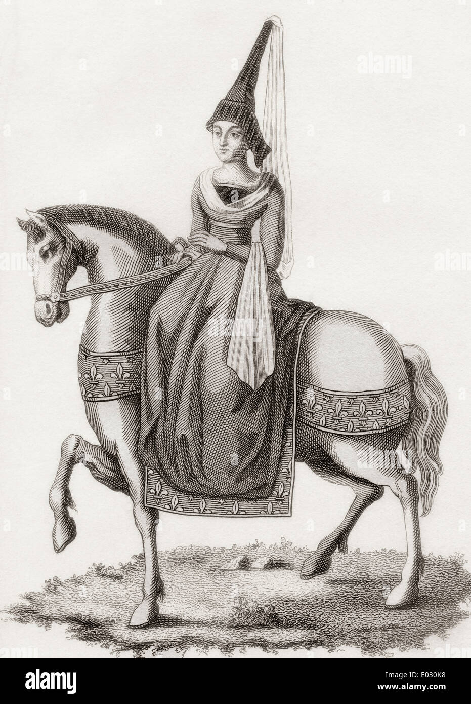 Margherita di Scozia, 1424 - 1445. La principessa di Scozia e la delfina di Francia. Foto Stock