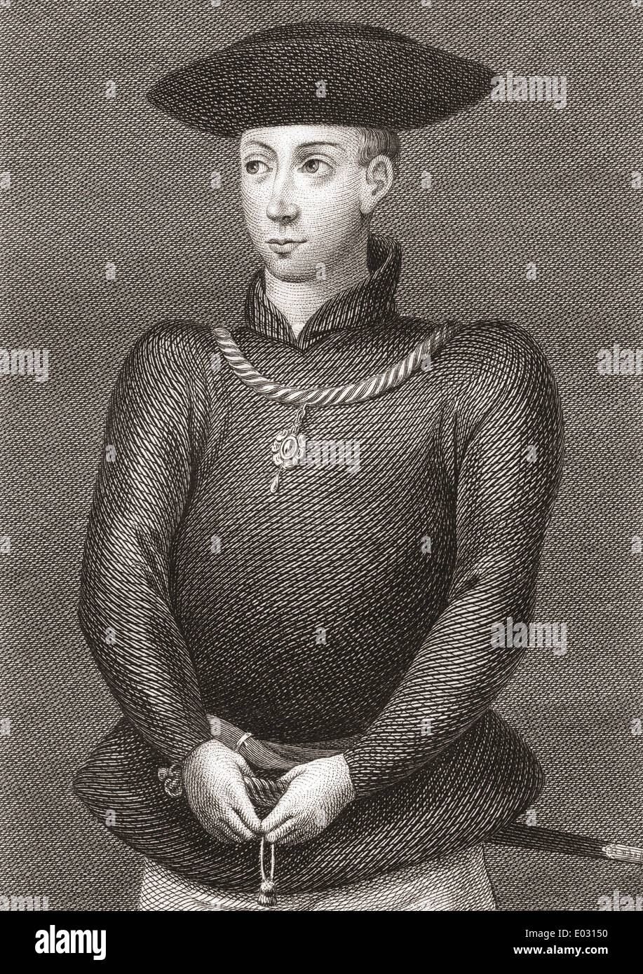 Re Giacomo II di Scozia, 1430-1460. Re di Scozia. Foto Stock