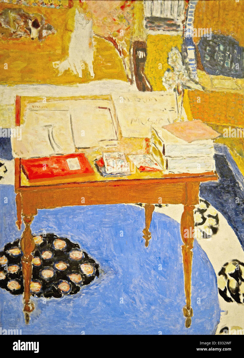 Pierre Bonnard al tavolo di lavoro Foto Stock
