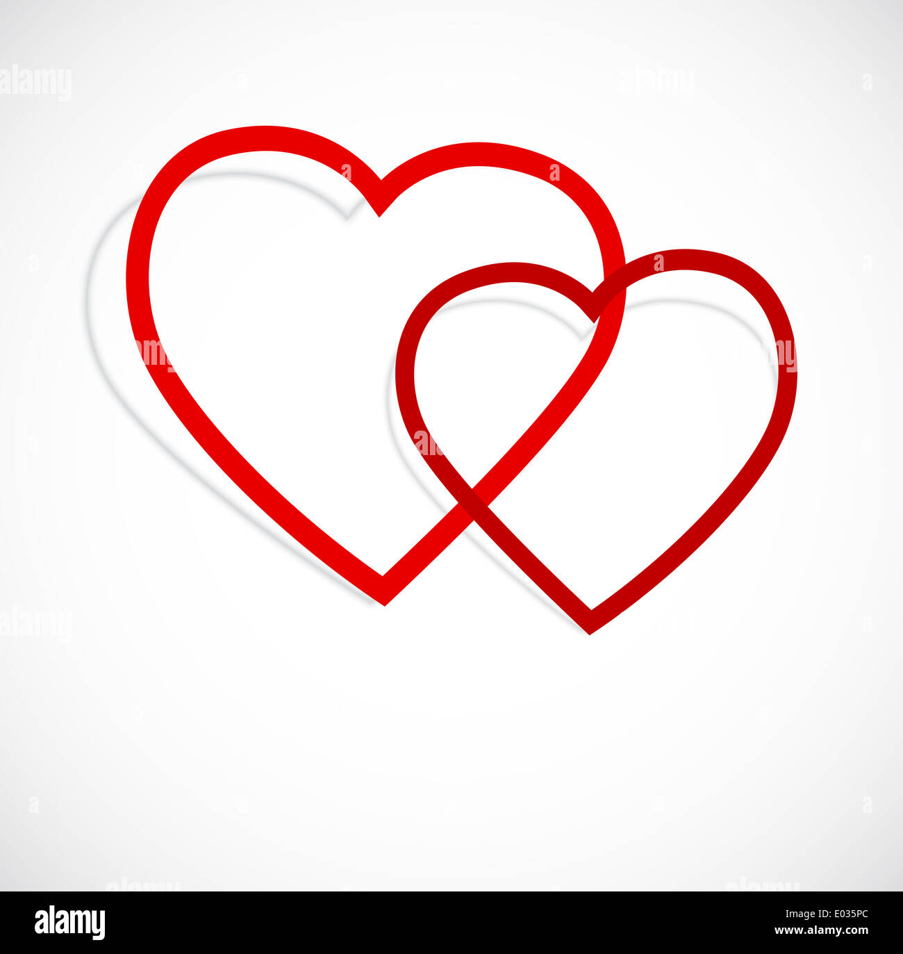 Sfondo con cuori. Illustrazione astratta Foto Stock