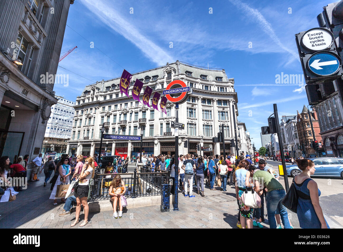 Oxford Circus, Londra, Inghilterra, Regno Unito. Foto Stock