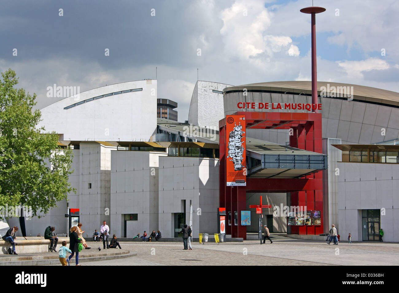 Cité de la Musique e il Parc de la Villette, Parigi Foto Stock