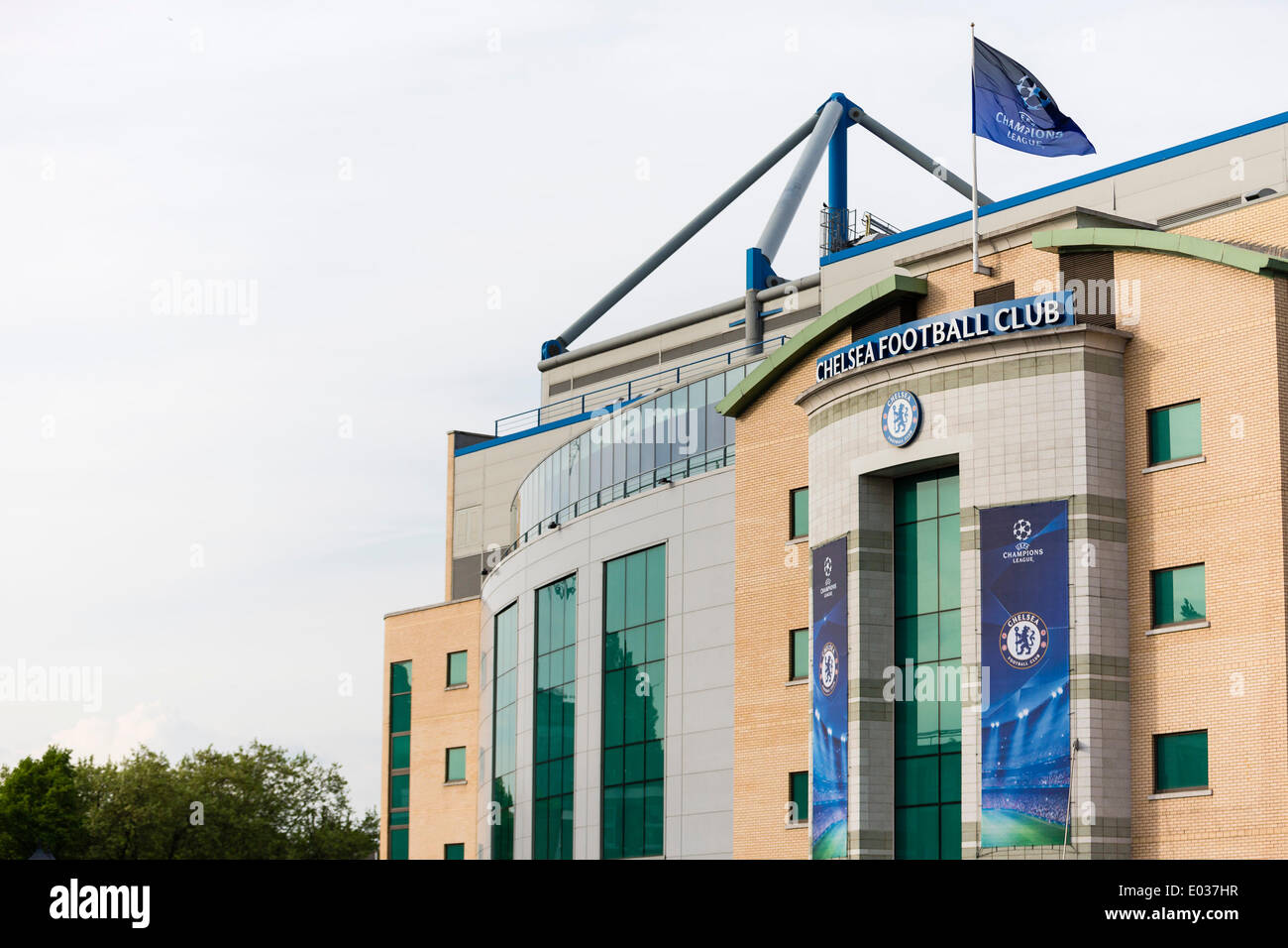 Londra, Regno Unito. 30 apr 2014. Vista generale dell'ingresso a Stamford Bridge prima della Champions League Semi Final match tra Chelsea e Atletico Madrid. © Azione Sport Plus/Alamy Live News Foto Stock