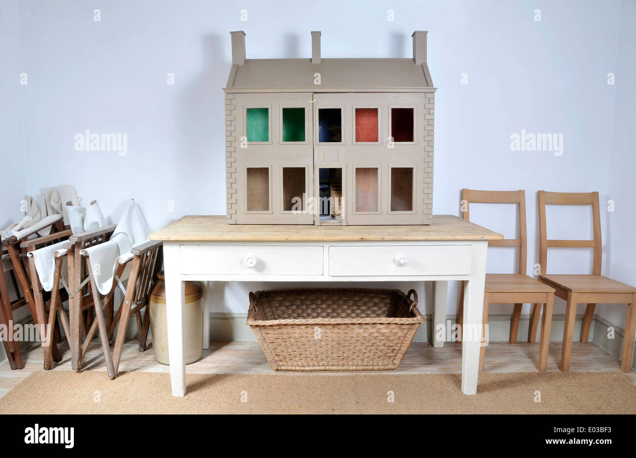 Country house shabby chic arredamento rustico Foto Stock