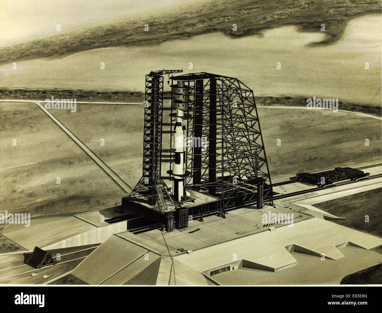 Il Saturn SA-5 era una parte fondamentale del programma Apollo della NASA, utilizzato per testare componenti relativi al razzo Saturn V, che alla fine portò gli astronauti sulla Luna. Foto Stock Il Saturn SA-5 era una parte fondamentale del programma Apollo della NASA, utilizzato per testare componenti relativi al razzo Saturn V, che alla fine portò gli astronauti sulla Luna. Foto Stock