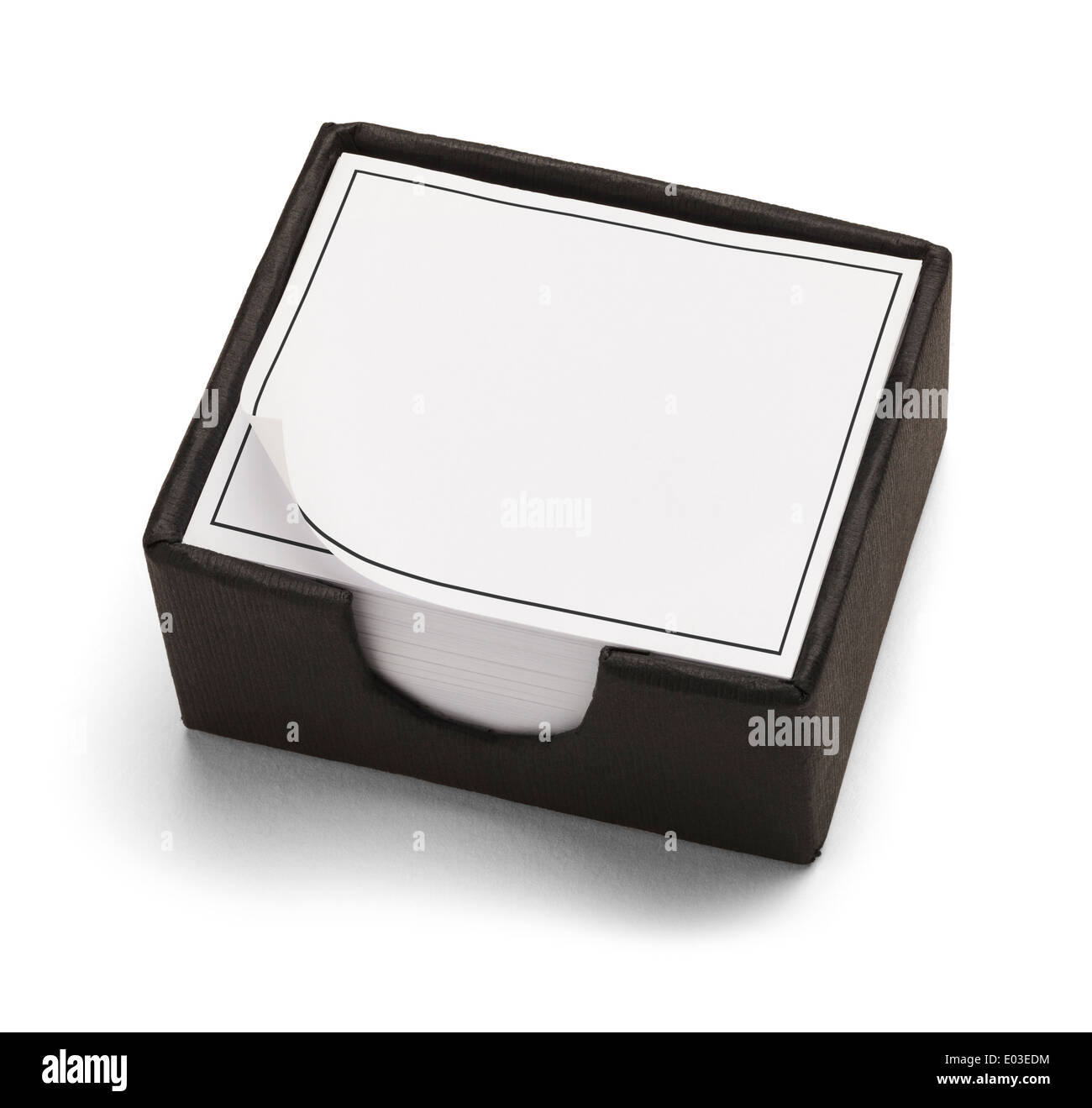 Bianco e Nero Desk Calendario Scatola isolata su sfondo bianco. Foto Stock