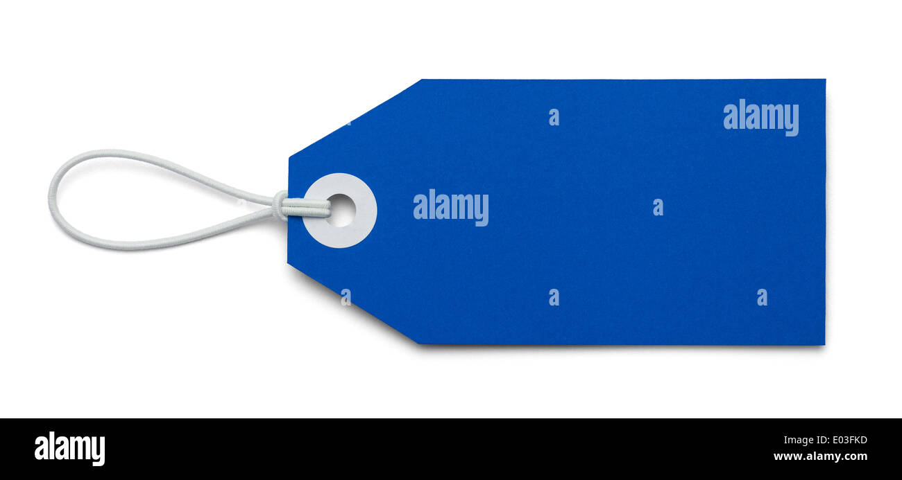 Grande tag vuoto con copia spazio isolato su sfondo bianco. Foto Stock Grande tag vuoto con copia spazio isolato su sfondo bianco. Foto Stock