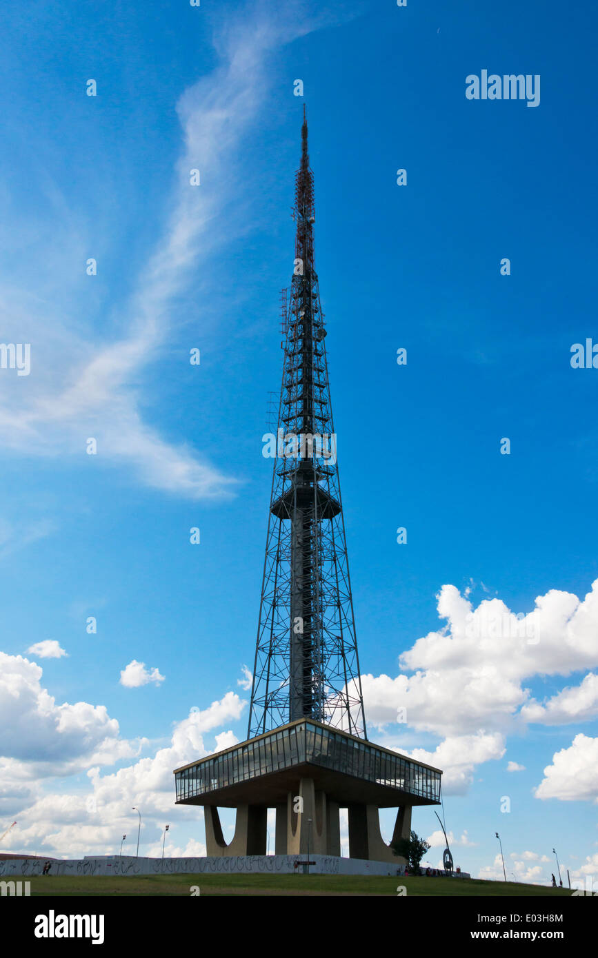 La torre della TV, Brasilia, del Distretto Federale, Brasile Foto Stock