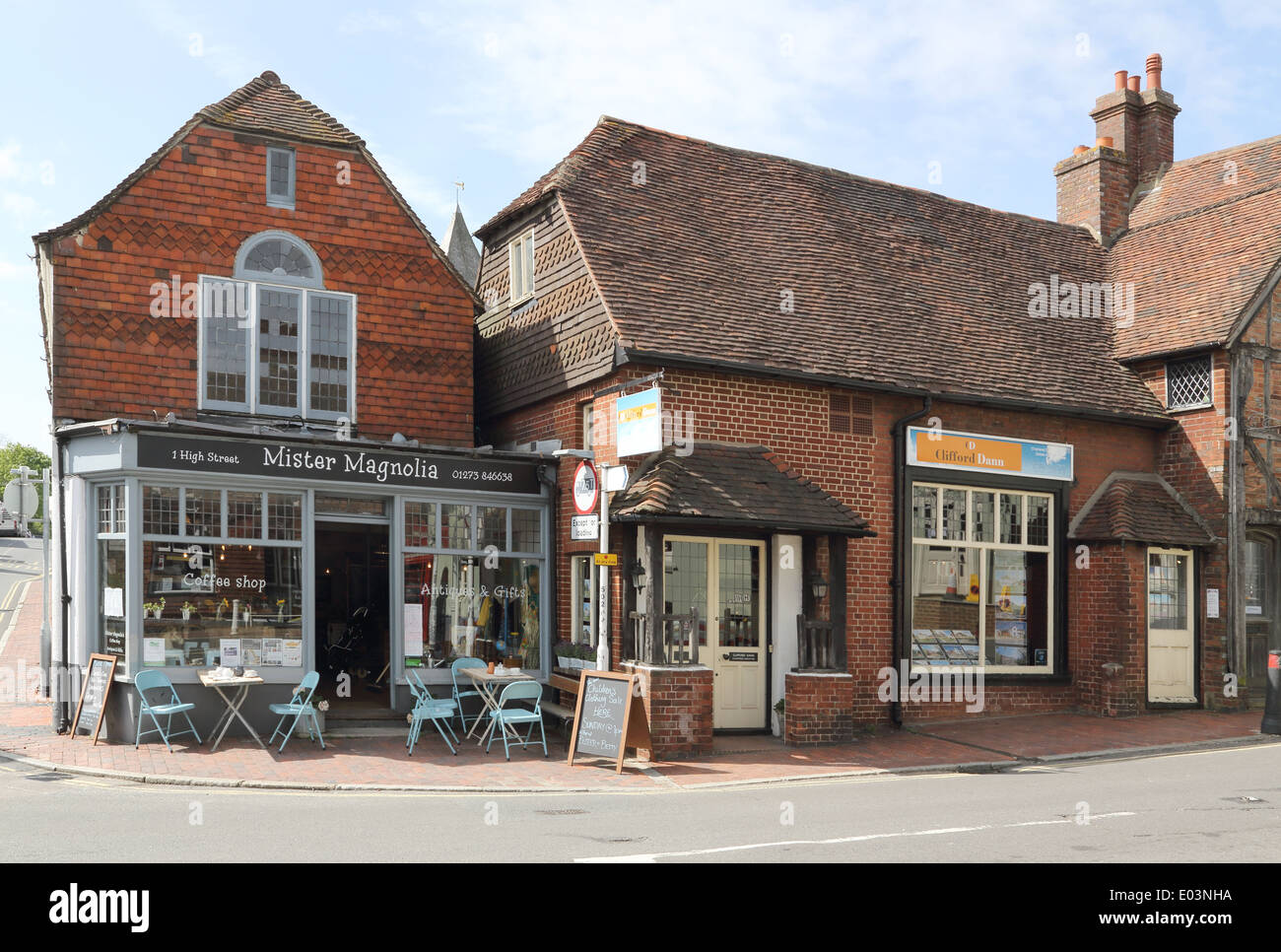 Il grande villaggio del Sussex di ditchling sul bordo del South Downs Foto Stock