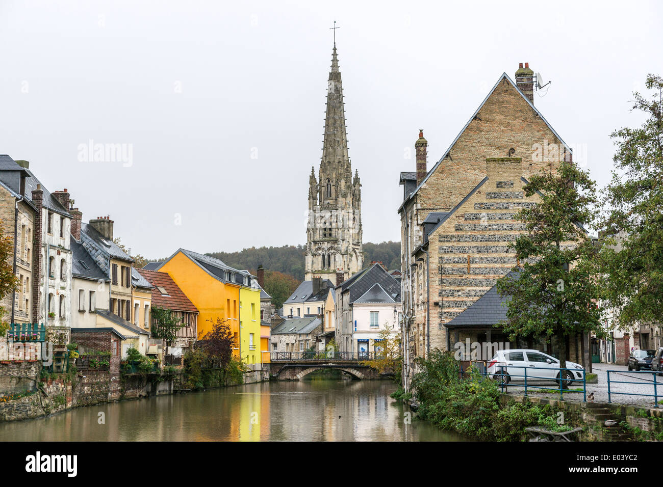 San Giuseppe Chiesa, Le Havre, è una chiesa cattolica romana a Le Havre, Francia. Foto Stock