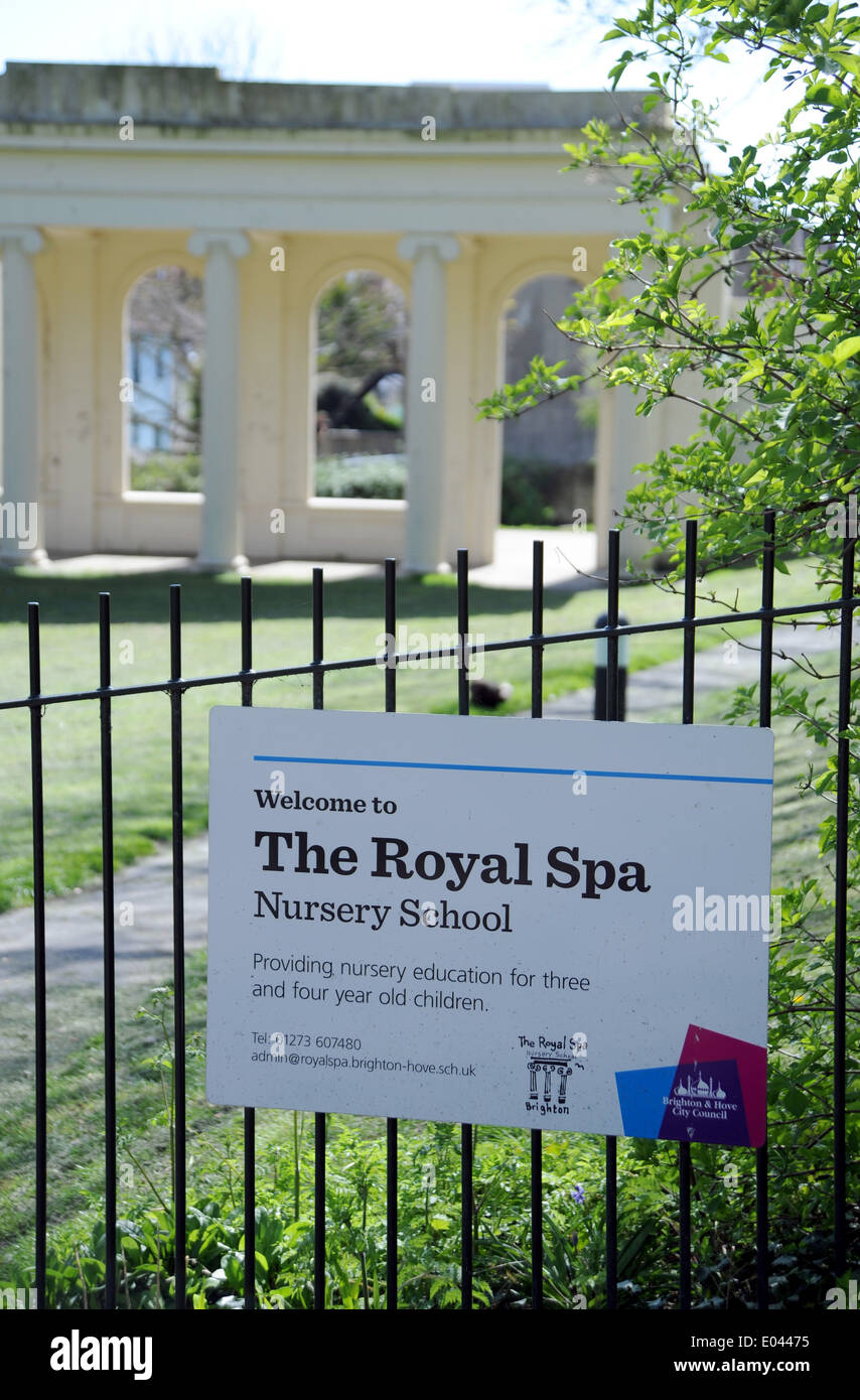 Il Royal Spa vivaio in Queens Park che è stato nominato come uno della reggenza della società più a rischio gli edifici in Brighton Foto Stock