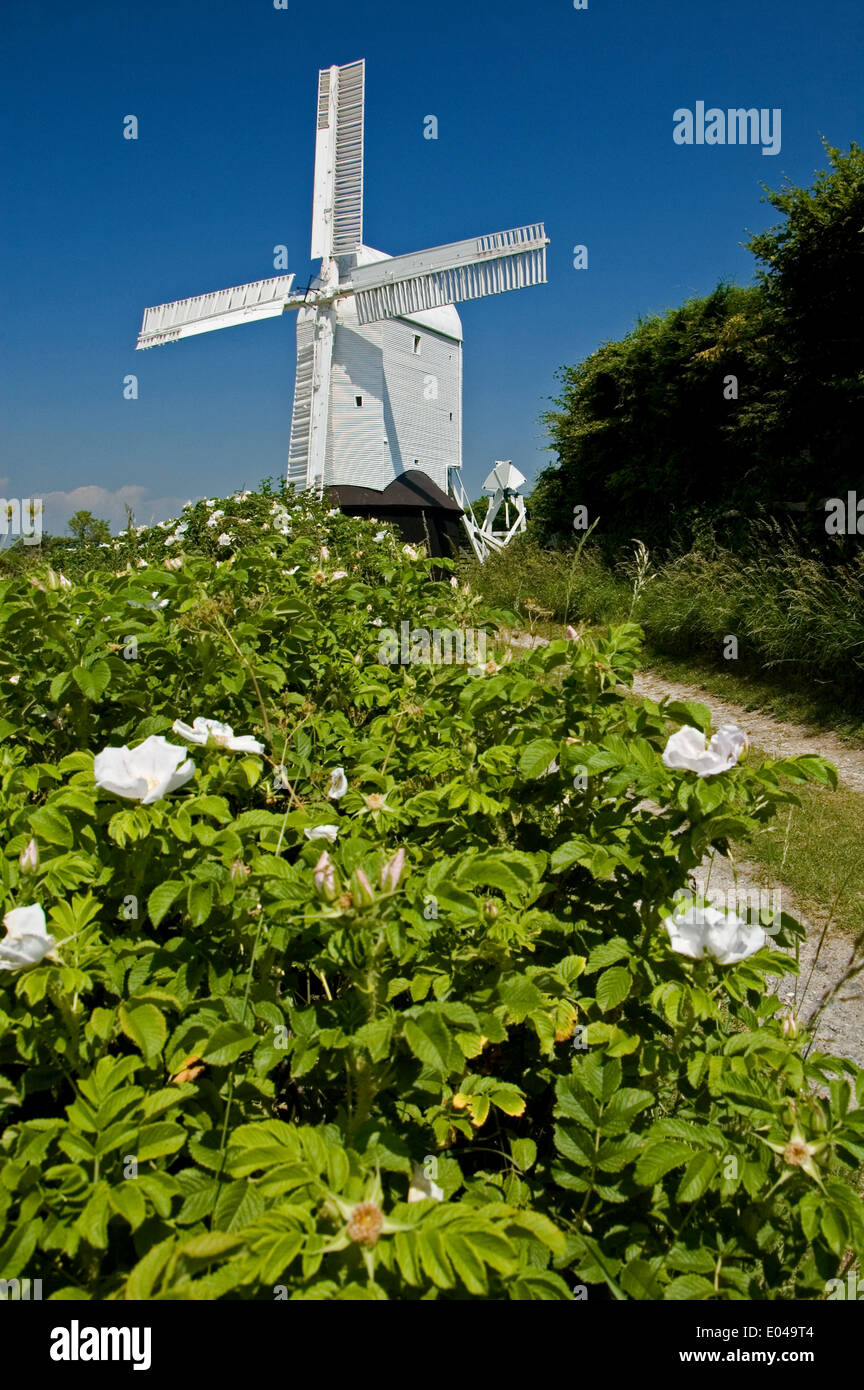 Jack e Jill mulini a vento in inglese South Downs, Sussex Foto Stock