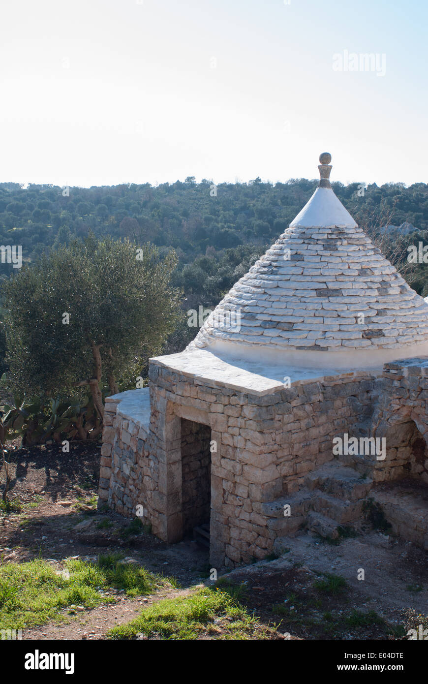 Trulli in Puglia, Italia Foto Stock