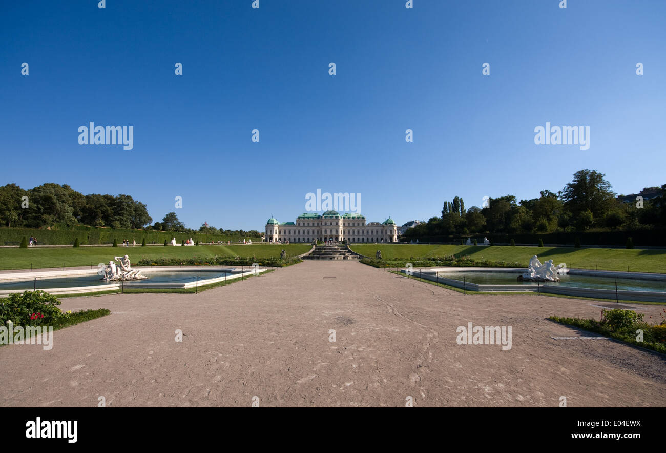 Schloss Belvedere, Wien Österreich Foto Stock
