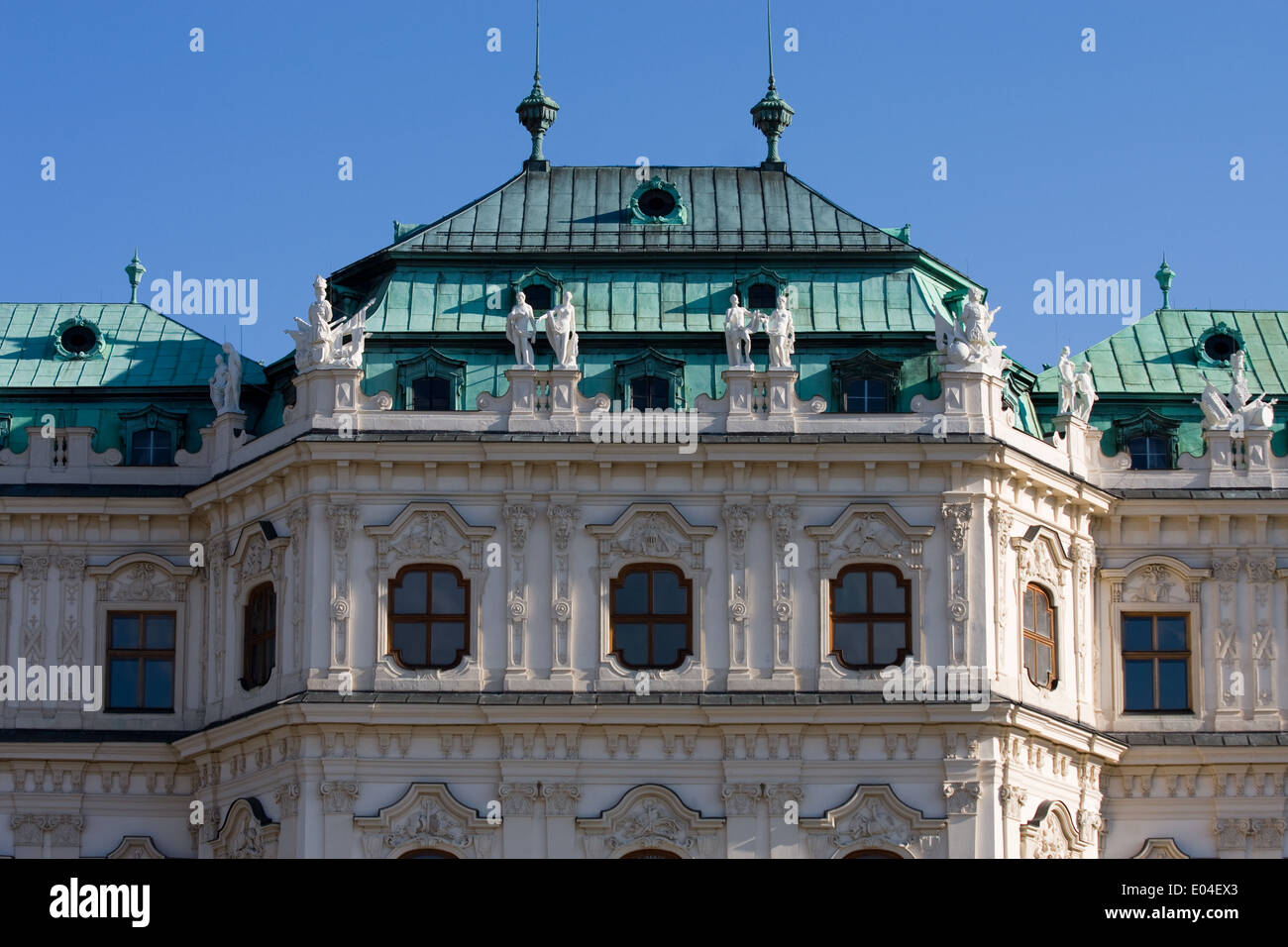Detailaufnahme, Schloss Belvedere, Wien Österreich Foto Stock