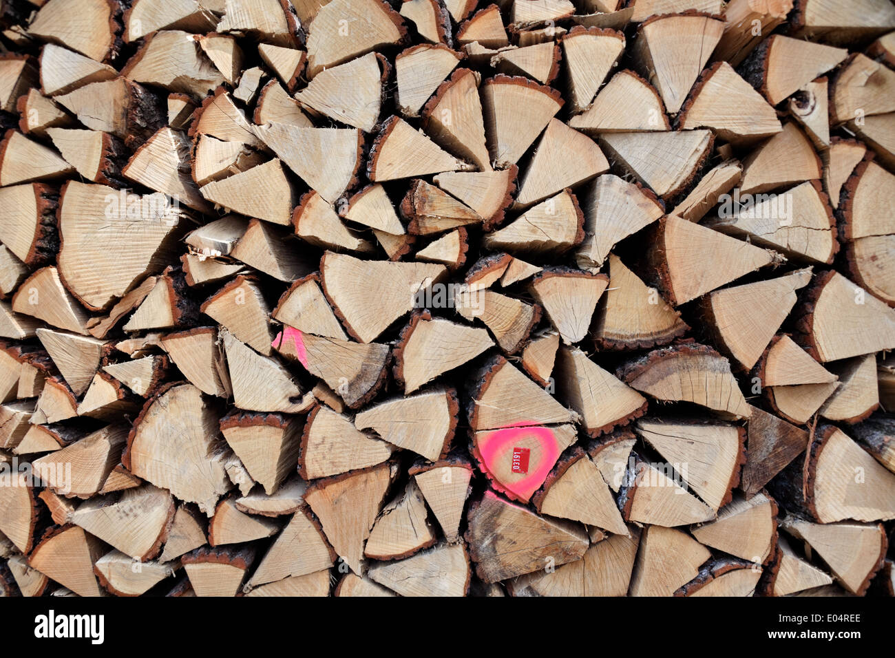 Legna da ardere, Brennholz Foto Stock