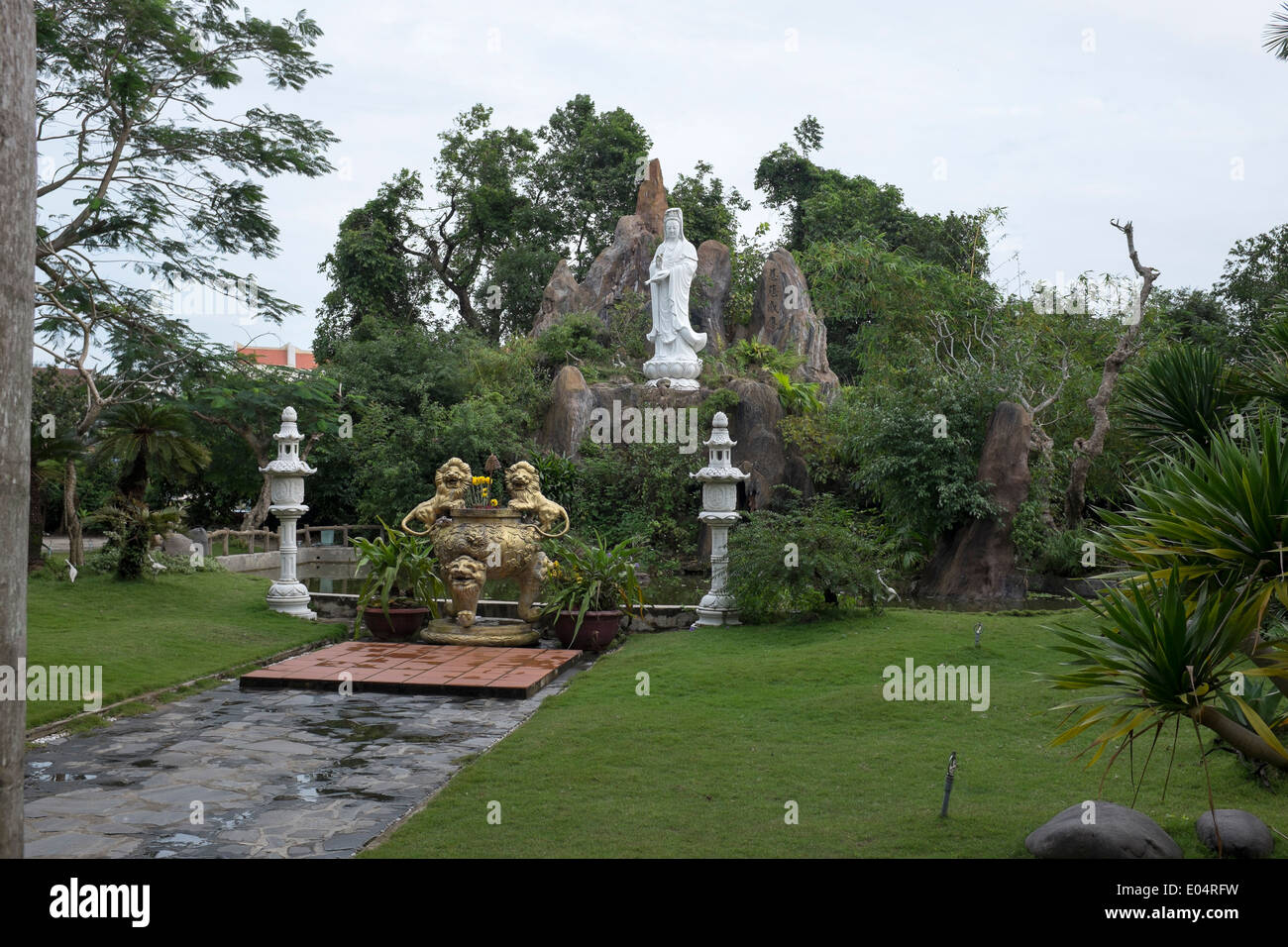 Per Dinh Chuc Thanh tempio motivi in Hoi An Vietnam Foto Stock