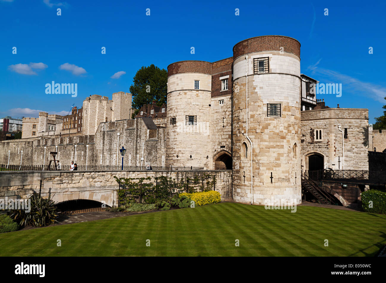 La Torre di Londra, Inghilterra. Edificio con significato storico, Der Torre di Londra, Inghilterra. Gebaeude mit historischer Bedeutun Foto Stock