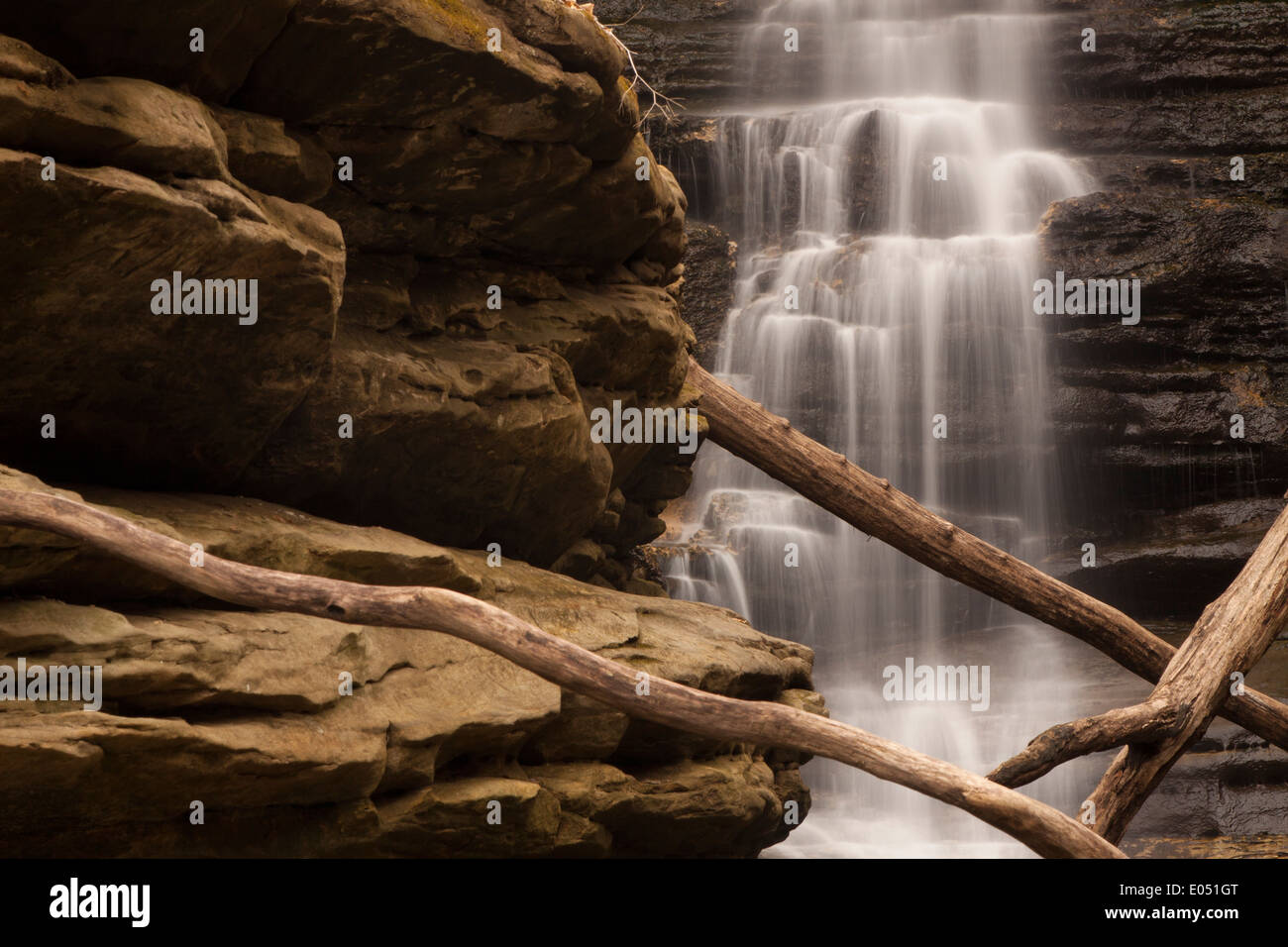 Lake Falls in Matthiessen parco dello stato Foto Stock