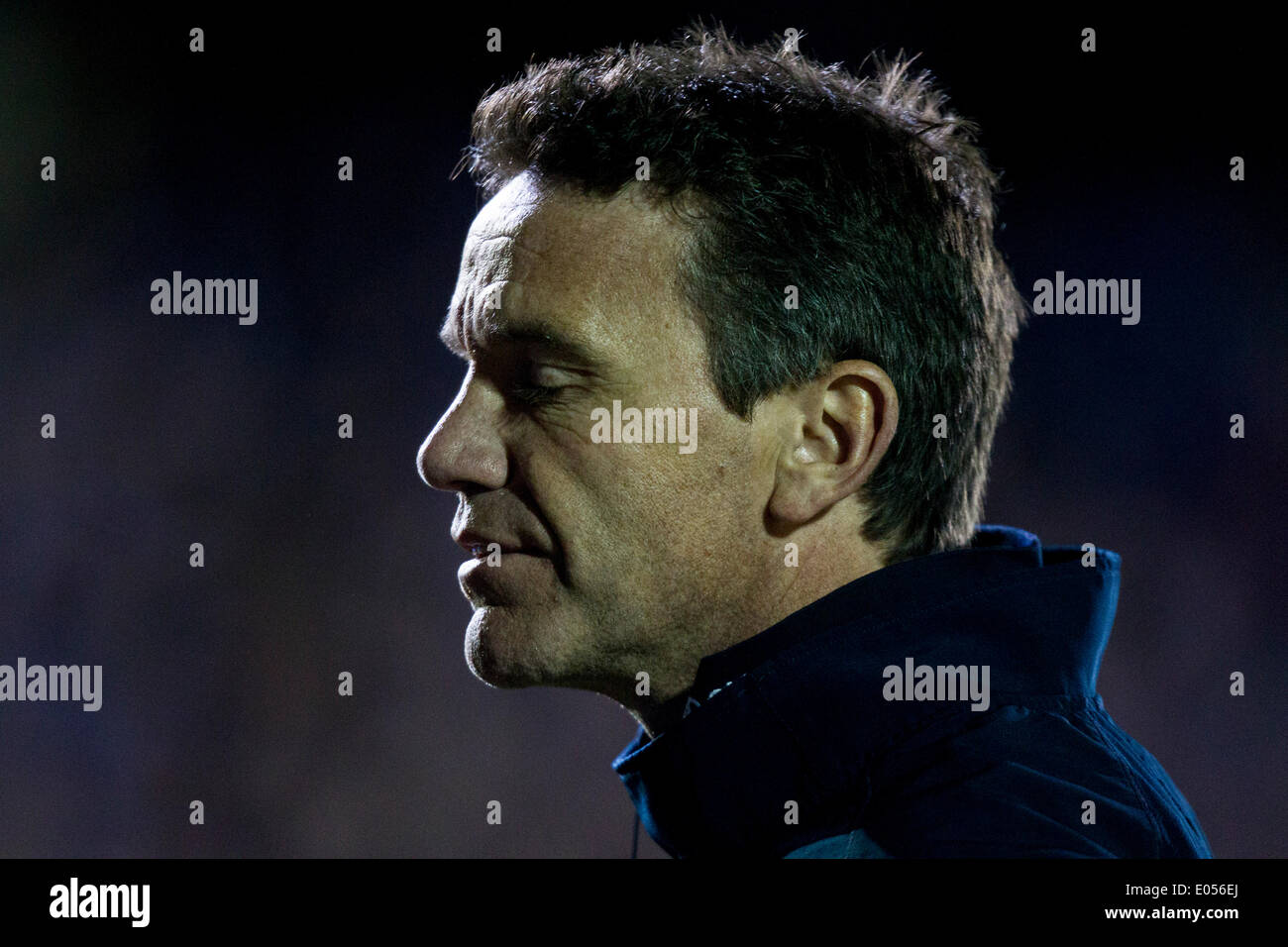 Bath, Regno Unito. 02Maggio, 2014. Bath Rugby direttore di Rugby Mike FORD durante la Aviva Premiership match tra vasca e Northampton Saints presso la ricreazione di massa. Credito: Azione Sport Plus/Alamy Live News Foto Stock