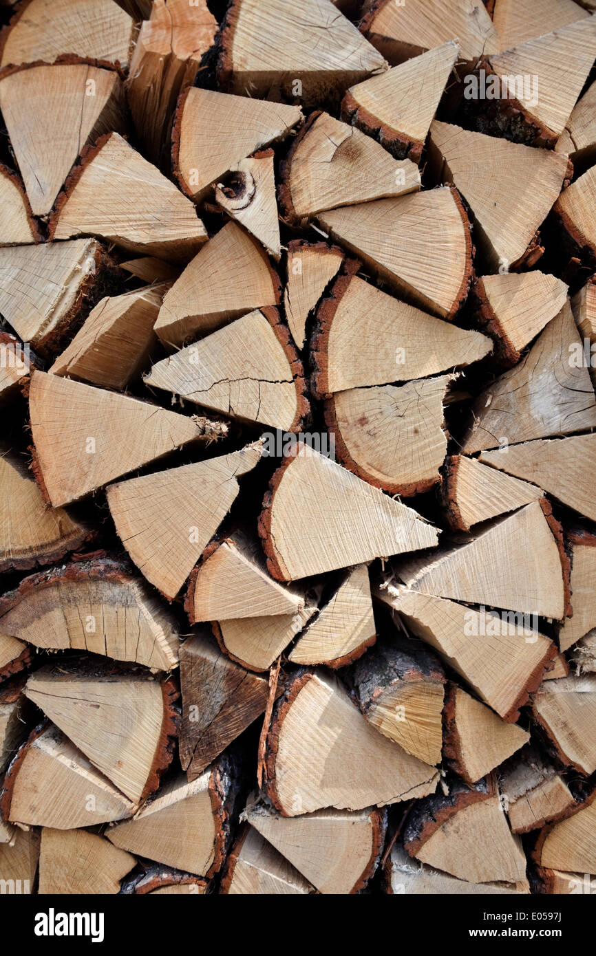 Legna da ardere, Brennholz Foto Stock