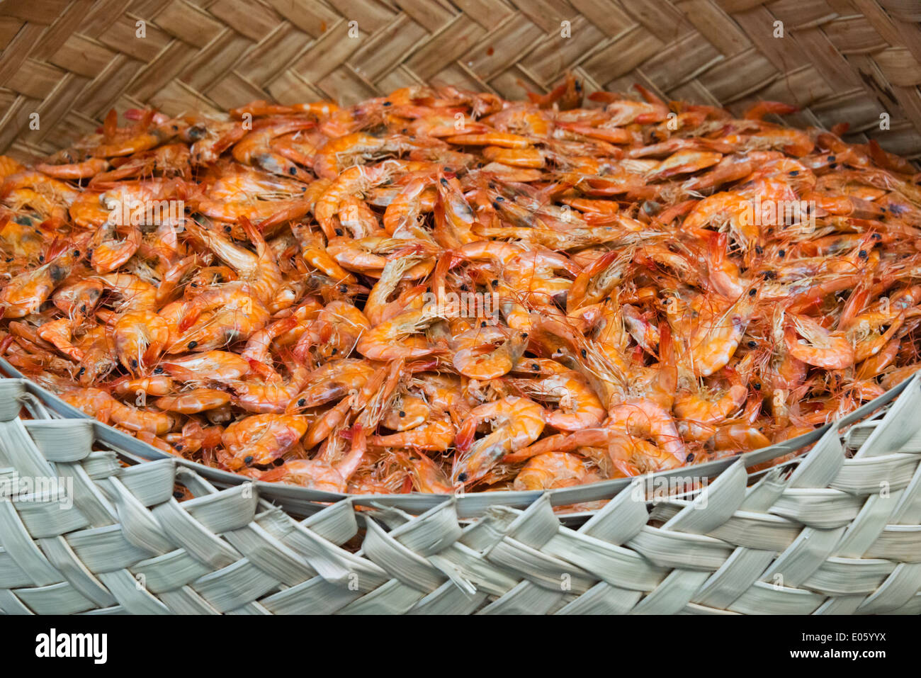 Cestino di gamberetti, Sao Luis Maranhao Stato, Brasile Foto Stock