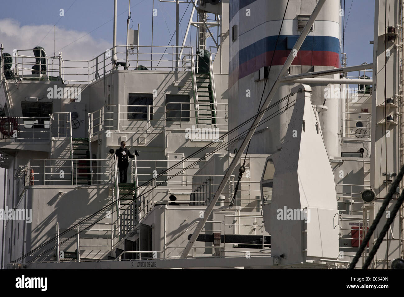 San Pietroburgo, Russia. Il 3 maggio, 2014. Icebreaker Festival dedicato al centocinquantesimo anniversario della Russia flotta rompighiaccio. © Valya Egorshin/NurPhoto/ZUMAPRESS.com/Alamy Live News Foto Stock