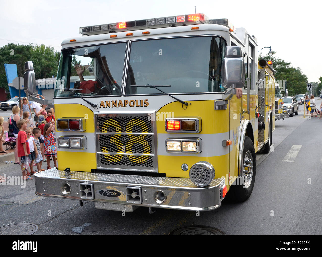 Annapolis City Fire carrello Foto Stock