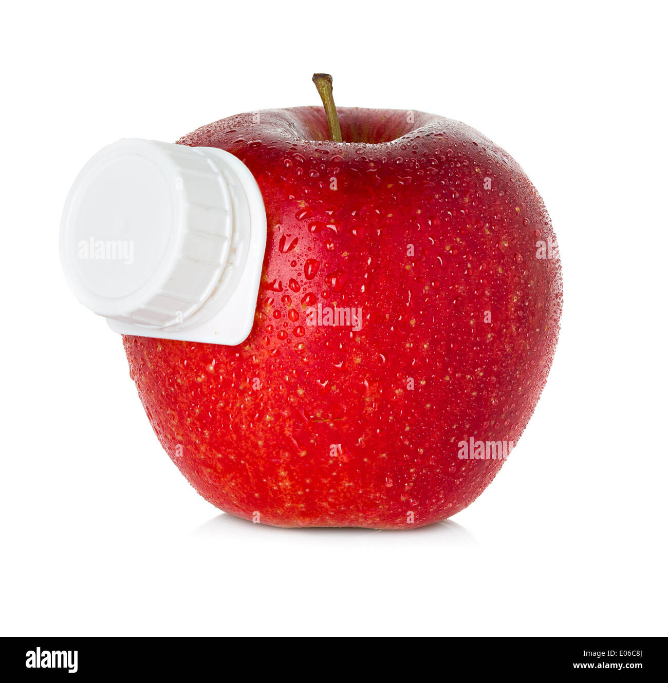 Stilizzata di succo di mela confezione Foto Stock