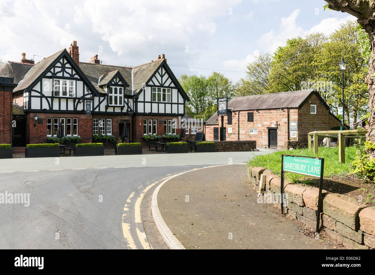 Daresbury era il luogo di nascita di Alice nel Paese delle Meraviglie autore Lewis Carroll. Foto Stock