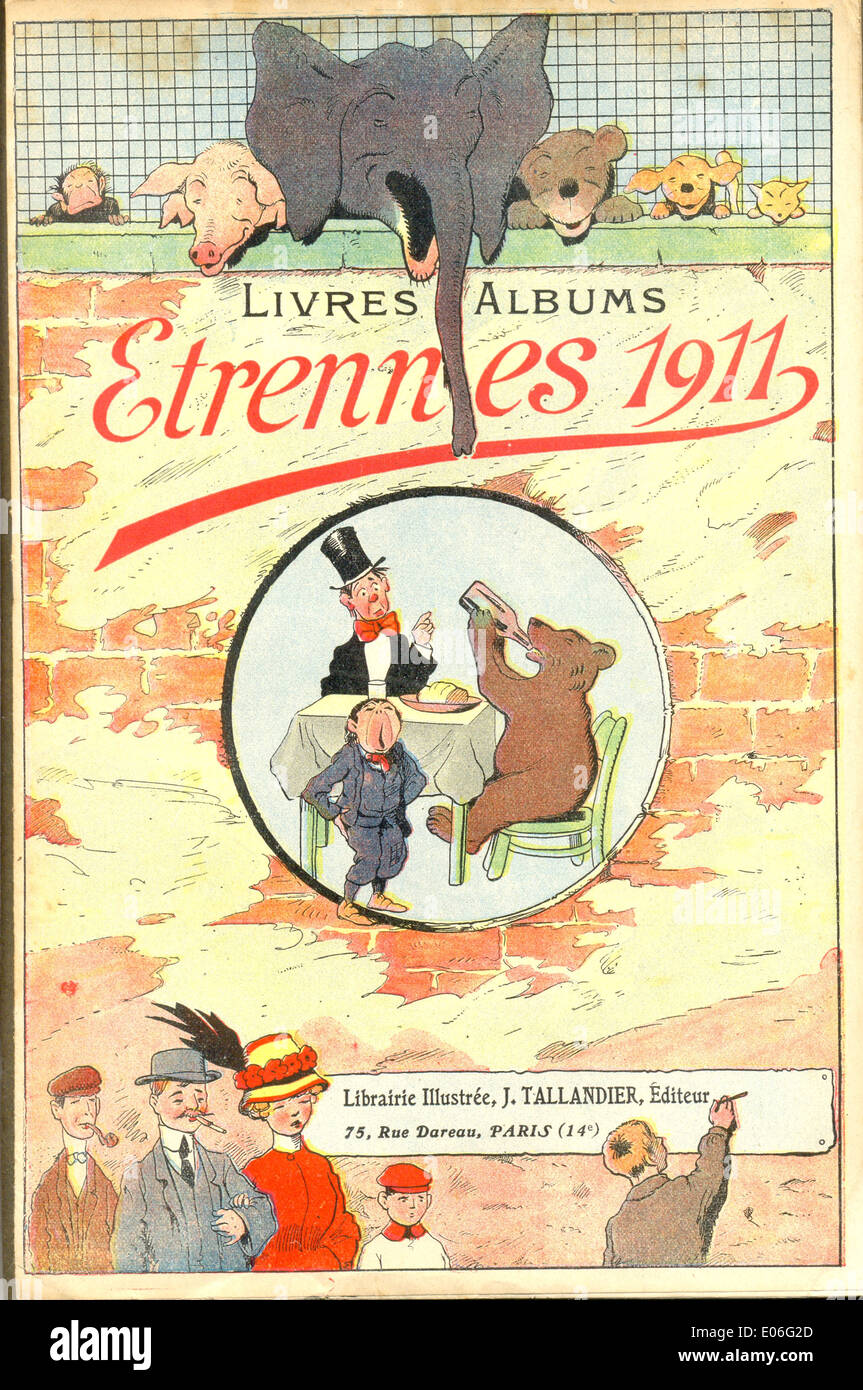 Copertina del catalogo francese pubblicità per bambini libri" Foto Stock