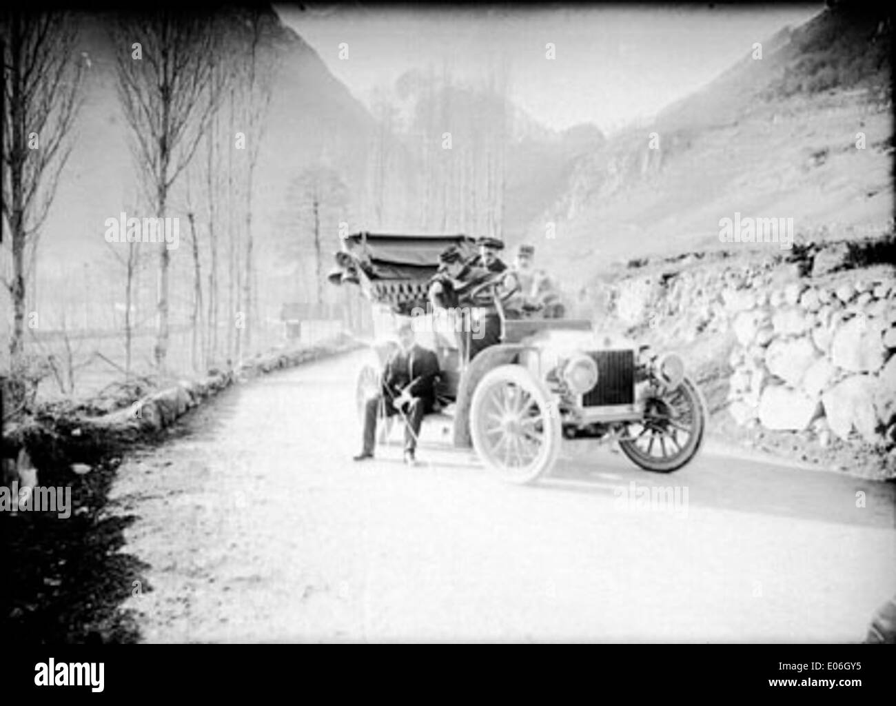 Auto Rochette, Vicdessos, 1906 Foto Stock