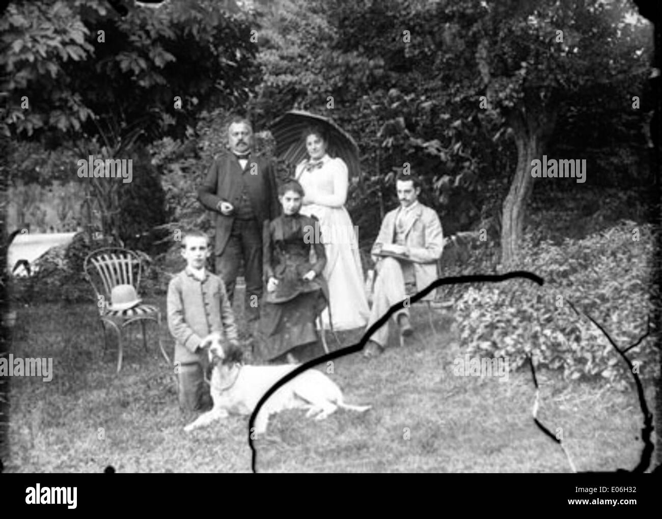 Au Jardin, Guillot, Marguerite, Henri Caroline, Henri, Digione Foto Stock