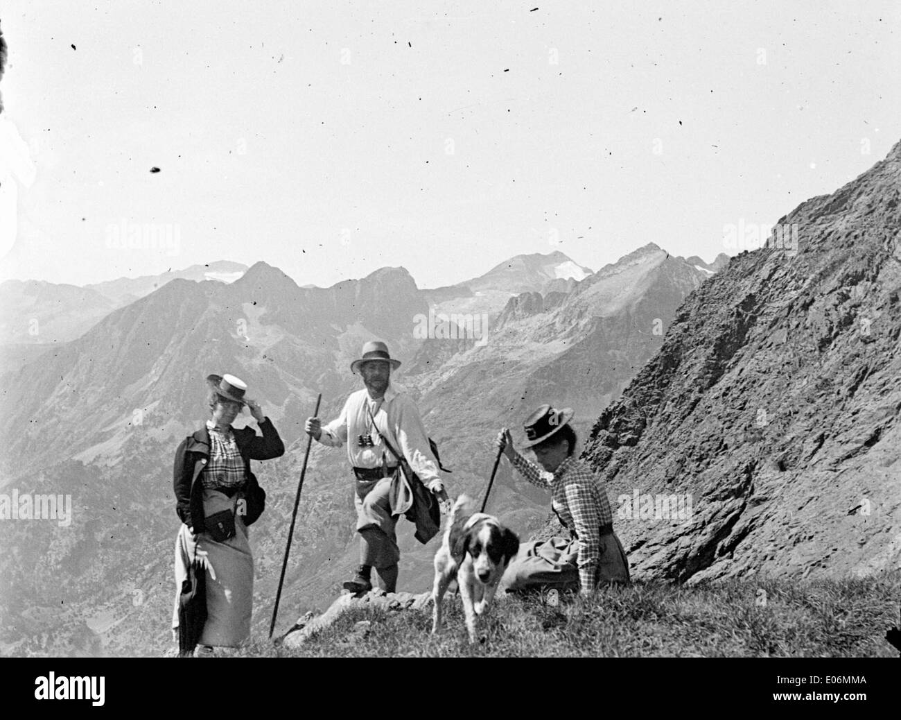 Au port de Venasque, Luchon, septembre 1899 Foto Stock