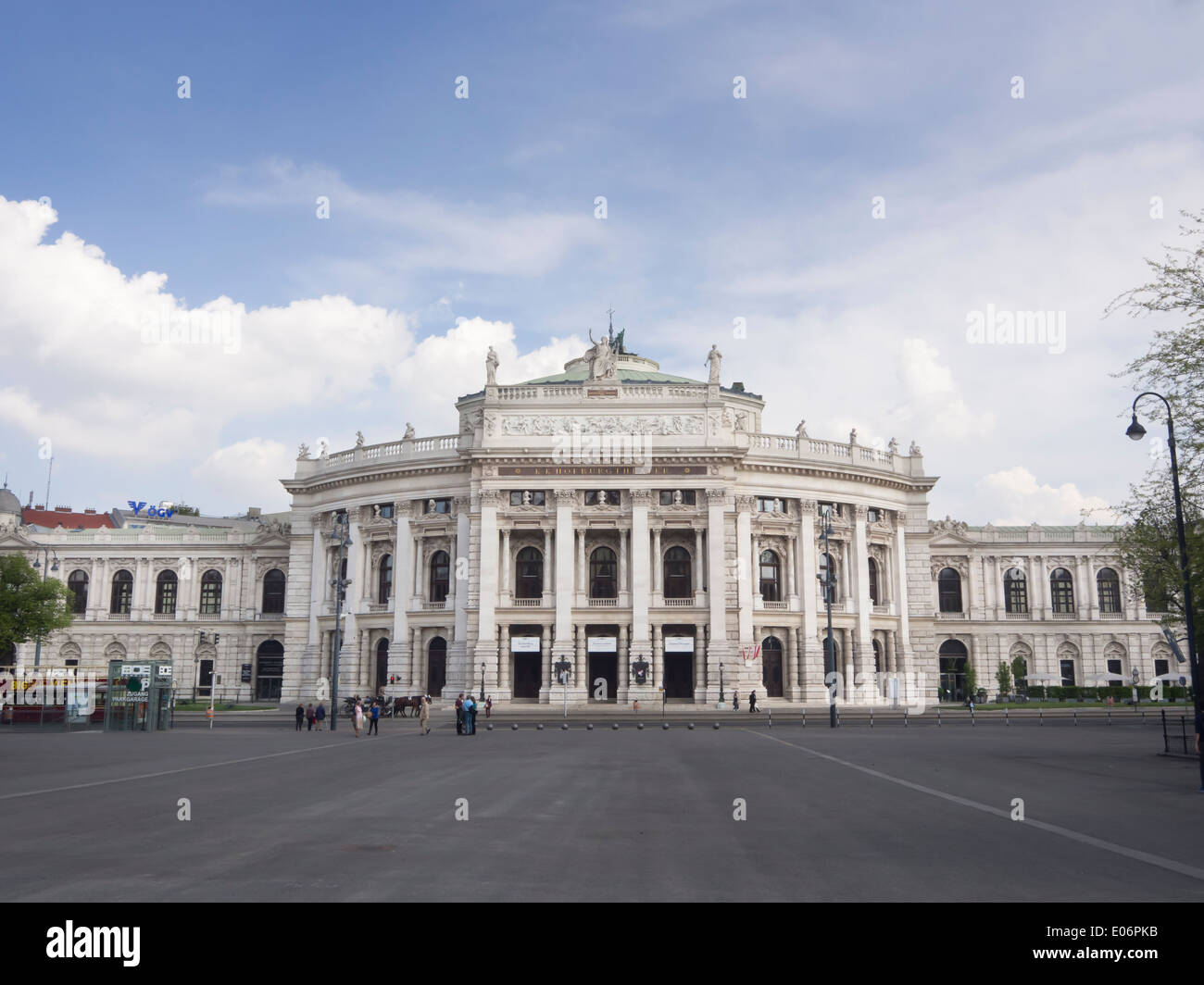 Il Burgtheater di Vienna è l'austriaco teatro nazionale un imponente edificio dal 1888 Foto Stock