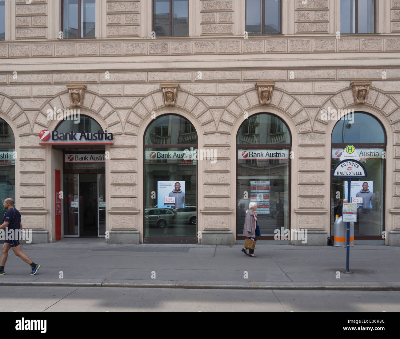 Bank Austria filiale di Vienna Foto Stock