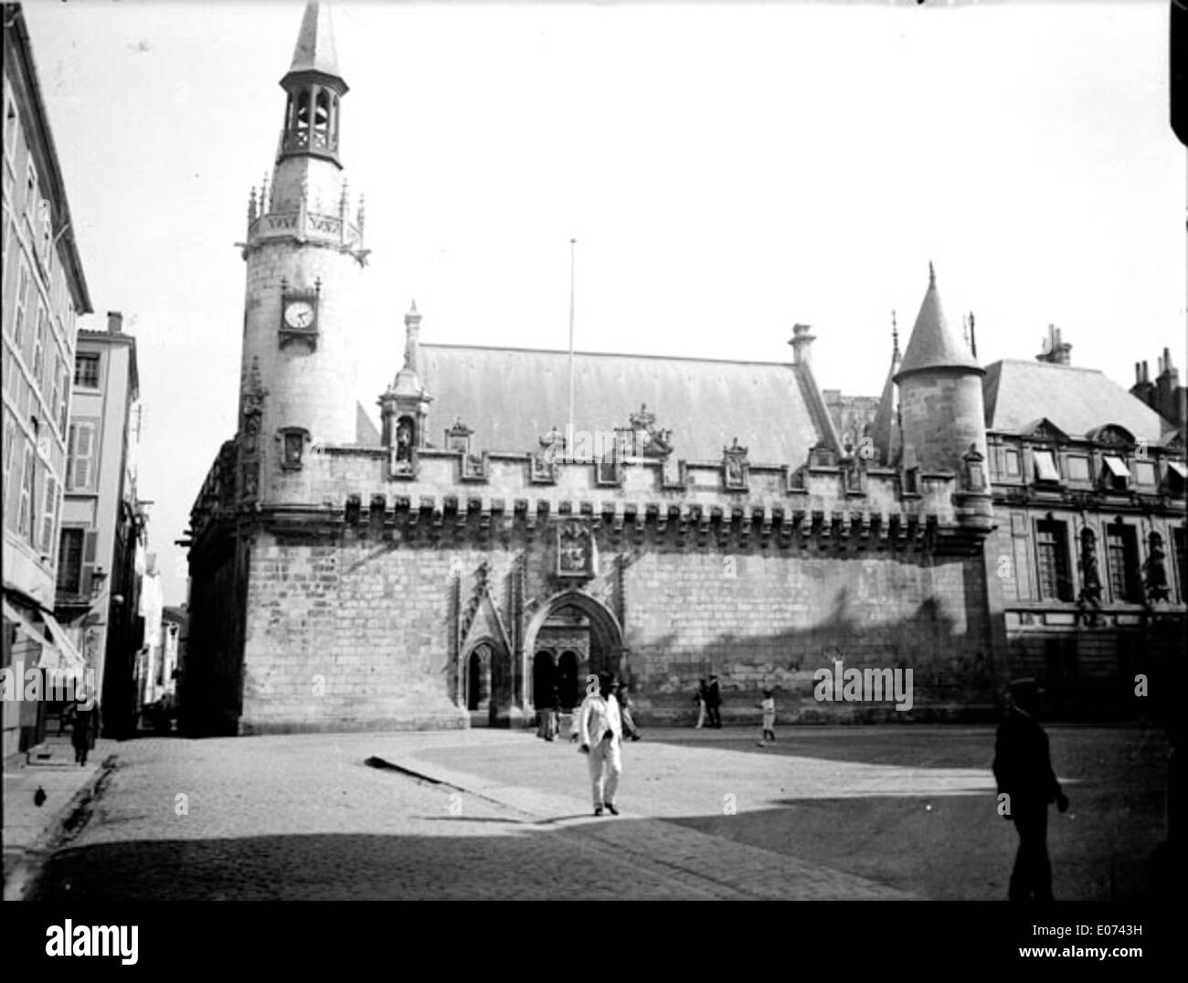 Facciata extérieure sur rue de l'Hôtel de ville de La Rochelle Foto Stock