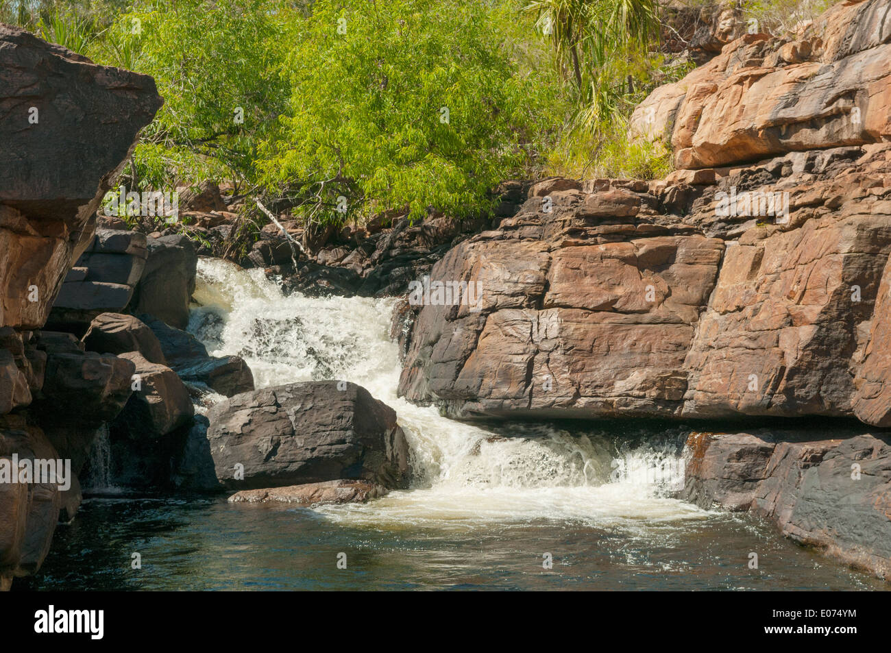 Upper Falls a Camp Creek, il Kimberley, Australia occidentale, Australia Foto Stock