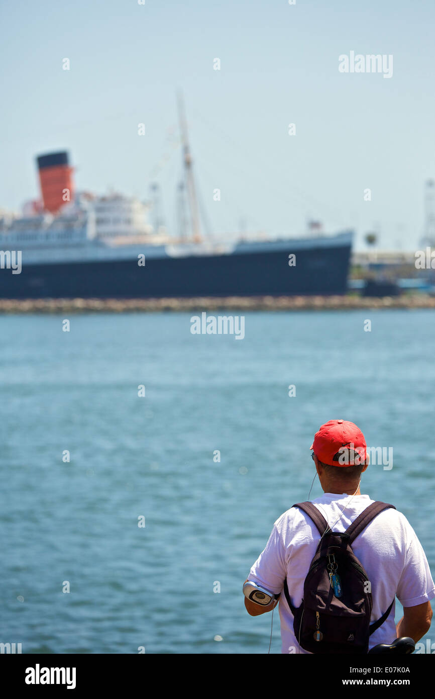 La regina e l'uomo, Long Beach in California. Foto Stock