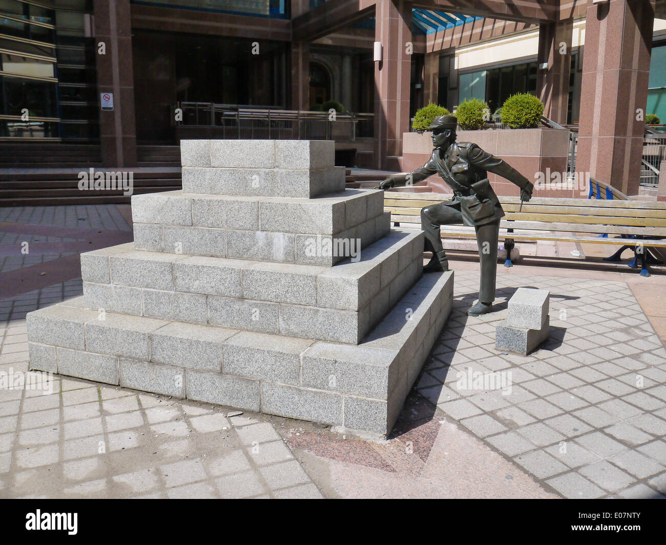 Eldon Garnet downtown toronto questura Sculture pubbliche Foto Stock